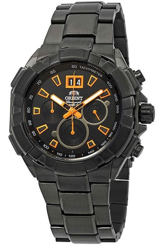 Reloj Hombre Orient Ftv00006b Cuarzo Pulso Negro Just Watche