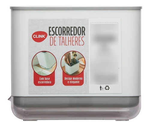 Escorredor De Talheres Com Base Escorredora Clink