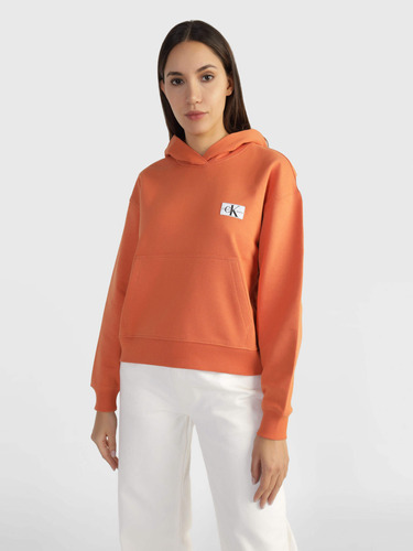 Sudadera Calvin Klein Jeans Mujer Naranja