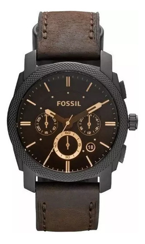 Reloj Fossil De Piel Marrón Para Hombre Fs4656