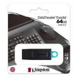 Memoria Usb 64 Gb Kingston Datatraveler Exodia Usb A