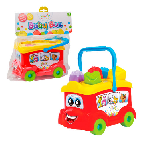 Brinquedo Didático De Encaixar Onibus Infantil Bus Para Bebe