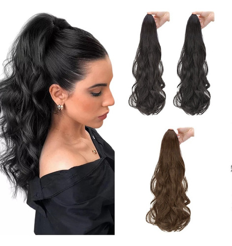 Extensiones De Cola De Caballo Con Clip De Garra 46cm