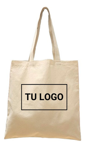 50 Bolsas De Lienzo Tela Personalizadas Tote Bag 35x40cm