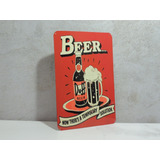 Cartel De Chapa Cerveza Duff Beer 15x20 Decoracion Bar 