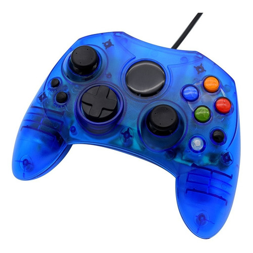 Control Alámbrico Compatible Con Xbox Clásico Azul