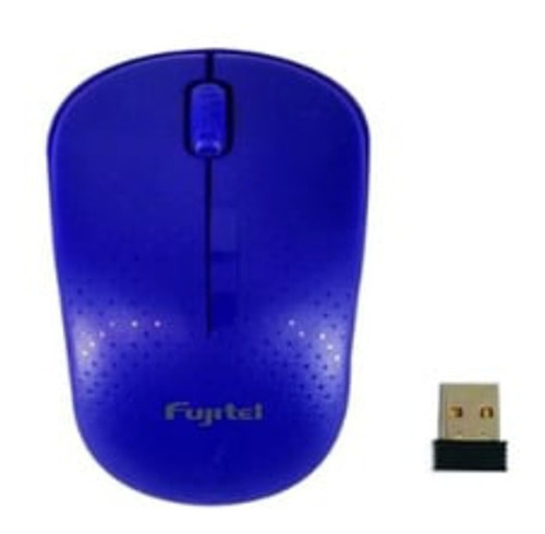 Mouse Optico Inalambrico Azul Usb, Fujitel