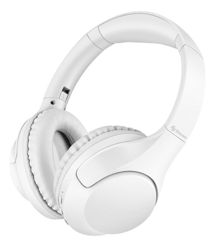 Audífonos Steren Aud-7680bl, Con Bluetooth Y Ecualizador, Color Blanco