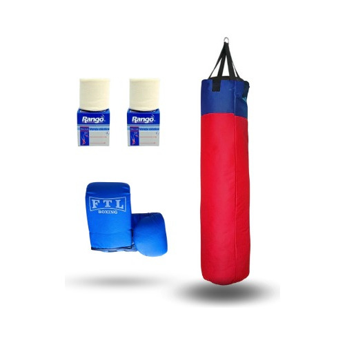 Combo Boxeo: Guantin Trops+bolsa 1.20 Cm+2 Vendas Rango 5cm