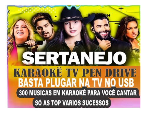 Karaoke Sertanejo Tv Pen Drive