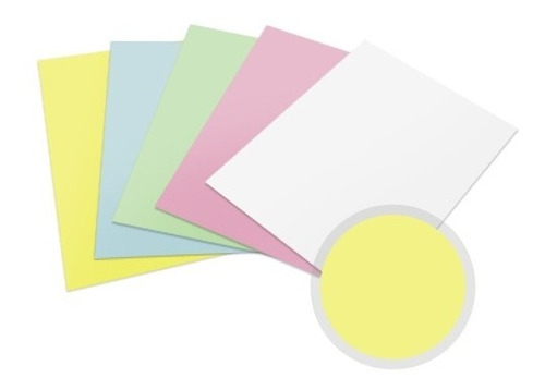 Papel Autocopy 500f. A4 - Cb. Branco / Cfb, Cf Color 