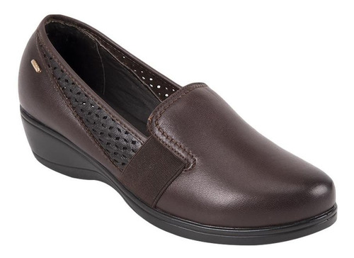 Zapato Confort Calzado Pazstor 7211 Café Dama Moda Oficina