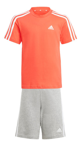 Conjunto De Playera Y Shorts Essentials 3-stripes Is2453 Adi