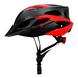 Capacete Ciclista Masculino Bicicleta Bike Mtb Com Led Cor Vermelho Tamanho G