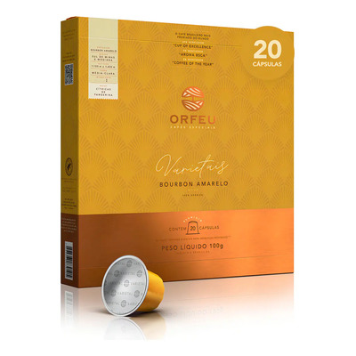 Cápsula Café Compatível Nespresso Orfeu Bourbon Amarelo 20 Unidades 100% Arábica | MercadoLivre