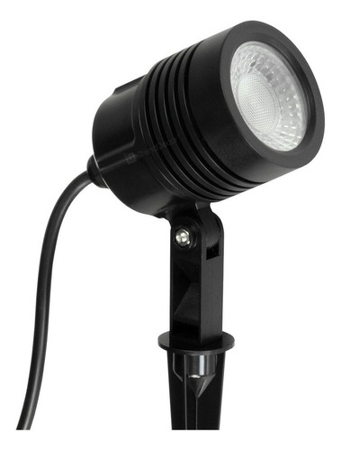 Espeto Noir Preto P/ Jardim Foco Direcionável Bivolt 6w