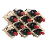 Estante Para Botellas De Vino De 10 Compartiminetos Plegable