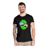 Polera Rick And Morty Portal I Series Algodón Orgánico Wiwi