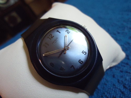Swatch Swiss Reloj Vitage Retro Blue Black