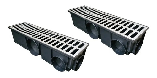 Ralo Linear Modular 15x100 Grelha Alum. Coletor (2 Pçs 50cm)