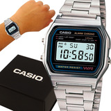 Relógio Casio Prata Vintage Digital Original Prova D'água