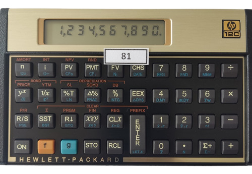 Calculadora Financeira Hp 12c Gold Português Modelo 81