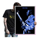 Albert King Poster Quadro Placa Blues Vintage Retrô  A2 09