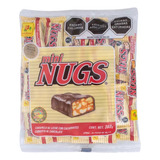 De La Rosa Nugs Mini Chocolate Caramelo Cacahuate 24 Pz