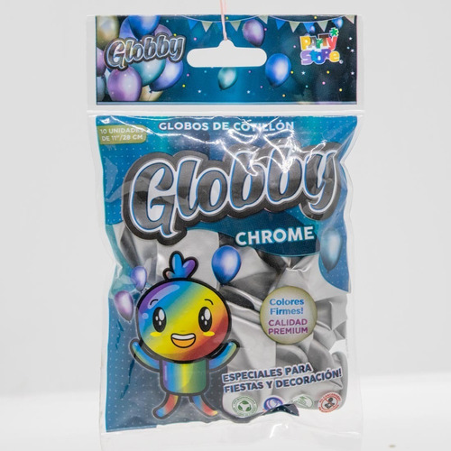 Globos Cromados Chrome Globby 12 Pulgadas Varios Colores X10