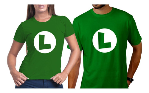 Camisas Para Casal Mario Camisetas Casais Luigi Kit Festa