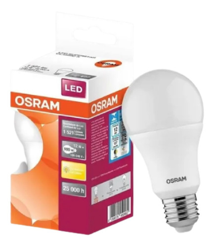 Kit 4 Lampada Led Bulbo 12w = 100w 1521lm E27 Bivolt Osram