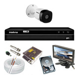 Kit Vigilância 1 Câmera Intelbras 1010b + Dvr 4ch + Monitor