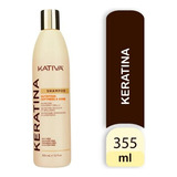 Kativa Shampoo Keratina · Nutrición, Suavidad Y Brillo 355ml