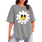 Camiseta Blogueira Estampadas Desenhos Flor Quitenssencials
