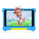 Tablet Kids Rowt De 7'' Android 12 Con Funda, Color Azul
