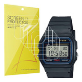 Vidrio Templado Para Reloj Casio  F91w-1 / F-91w Pack X 6