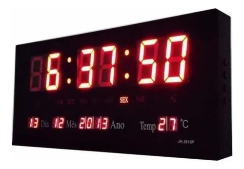 Relógio Parede Digital Led Painel Grande Comércio Clock Sign