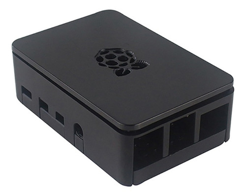 Carcasa De Plástico Abs Para Raspberry Pi 4b Color Negro