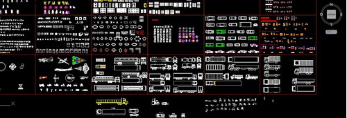 Super Plantilla De Bloques Para Autocad  Muy Complet Digital