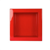 Nicho De Embutir Simples 30x30 Vermelho