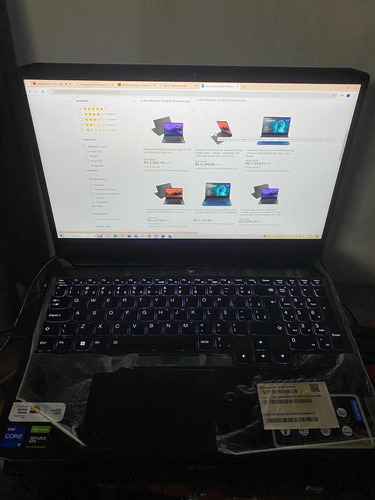 Notebook Gamer Lenovo I3 8gb 240gb Ssd 2tb Optane 75hz Gtx 1