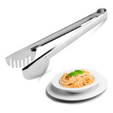 5 Pegador Inox Salada Macarrão Comida Utensilio Doméstico 