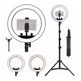 Kit Completo Ring Light C/ Tripé Dimmer Selfie Pro Youtuber