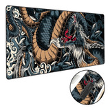 Mouse Pad Gamer Speed Extra Grande 120x40 - Dragão Azul