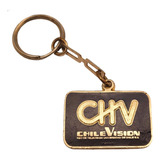 Antiguo Llavero Chilevision, Ex U. De Chile, Metal, Coleccio