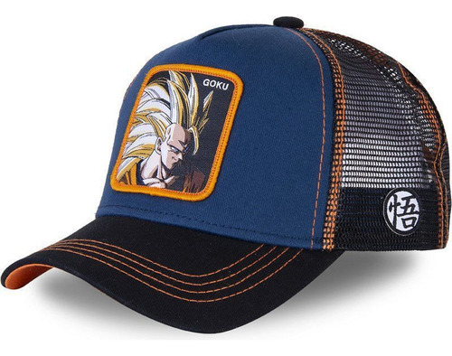 Gorra Ajustable Goku Ssj3 Azul Dragon Ball Cell Goku Anime 