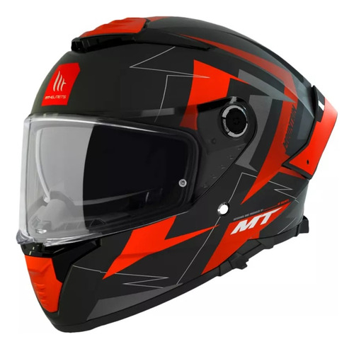 Casco Moto Mt Thunder4 Mountain Naranja Ktm Mate El Rutero