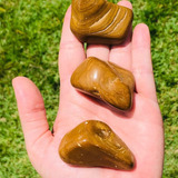 Jaspe Madeira / Jaspe Amarela Pedra Rolada Natural T- Grande