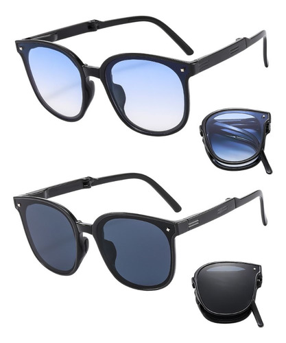 Lentes Para Mujer Gafas De Sol Moda Unisex Doblar Portátil