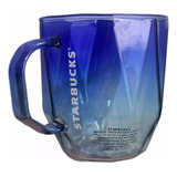 Taza Starbucks Azul Degradé Vidrio 2024 Viral Tiktok